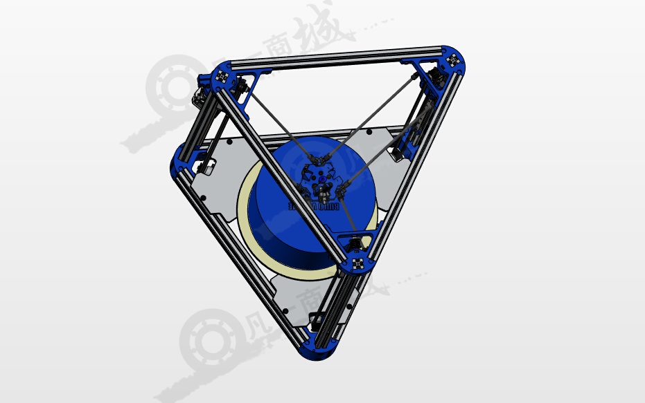 三角洲3D打印機(jī)圖紙 模型截圖[3]