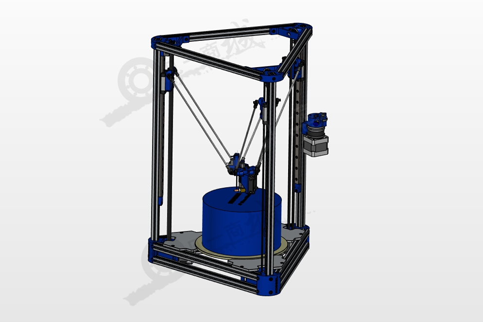 三角洲3D打印機(jī)圖紙 模型截圖[1]