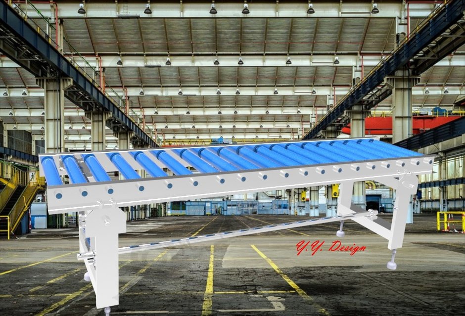 不銹鋼滾筒輸送機(jī) 模型截圖[3]