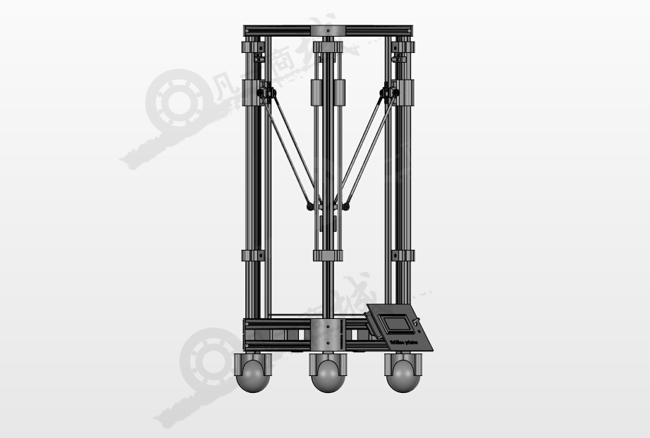 Kossel 三角洲3D打印機(jī)紙 模型截圖[2]