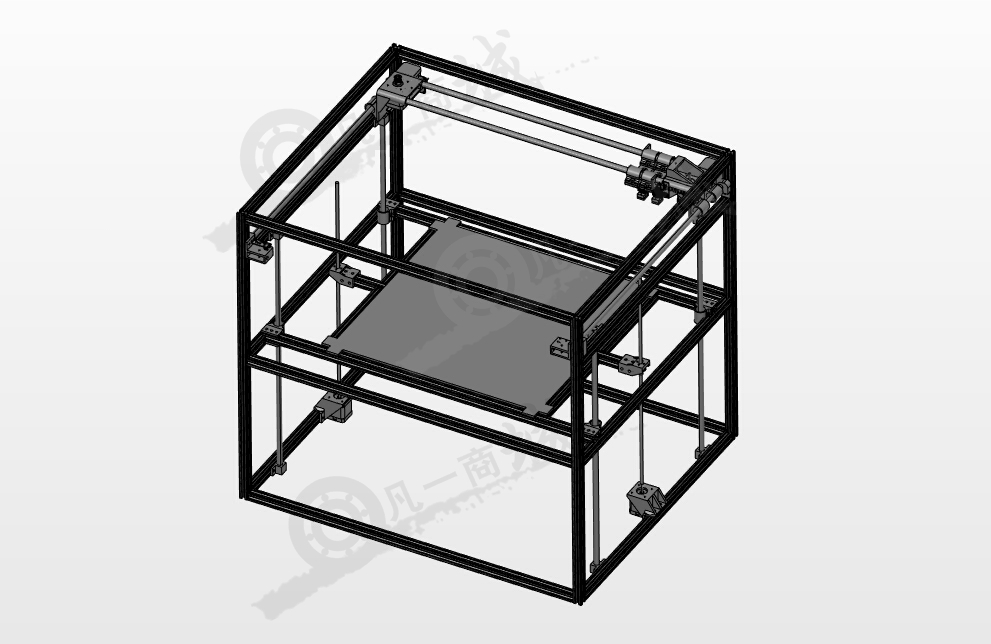 正方形框架3D打印機(jī)紙 模型截圖[1]
