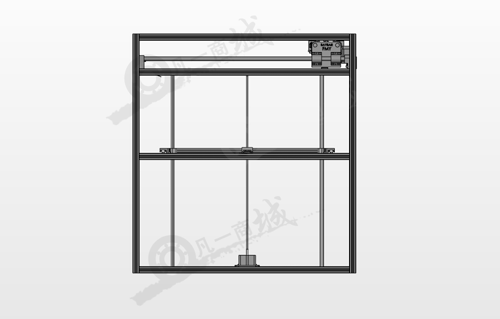 正方形框架3D打印機(jī)紙 模型截圖[2]