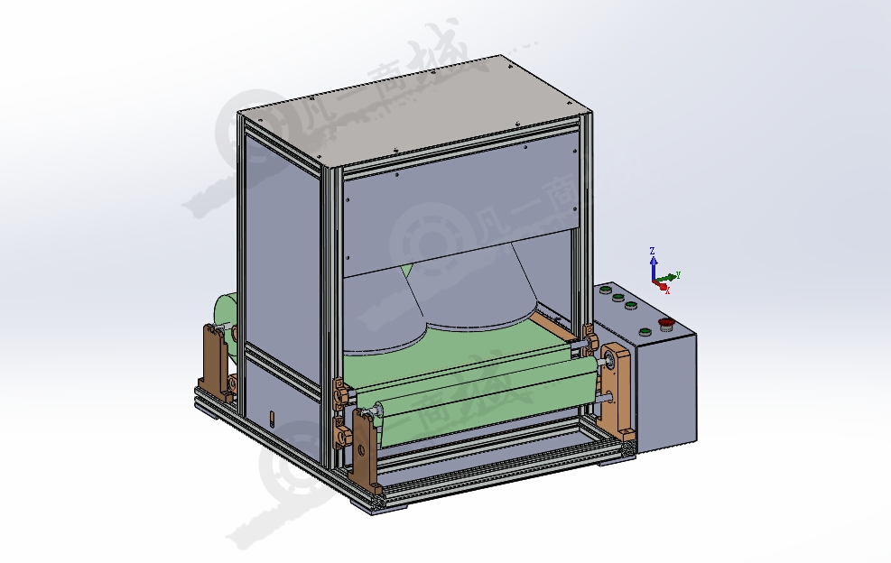 織物檢查設(shè)備3D模型圖 模型截圖[1]