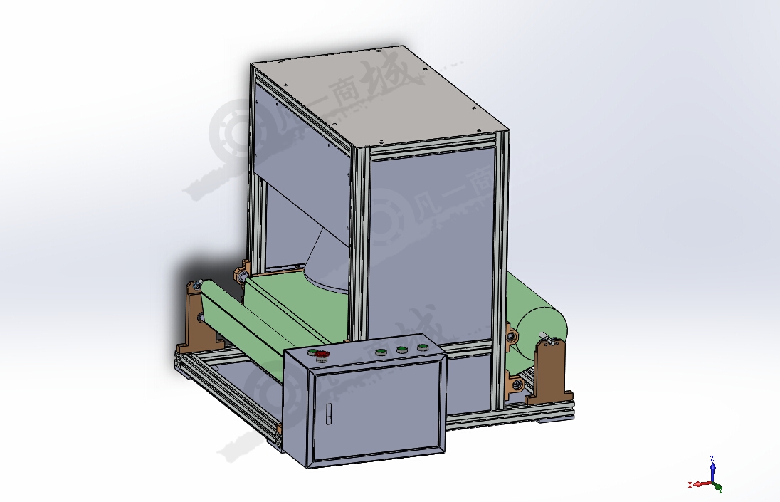 織物檢查設(shè)備3D模型圖 模型截圖[2]