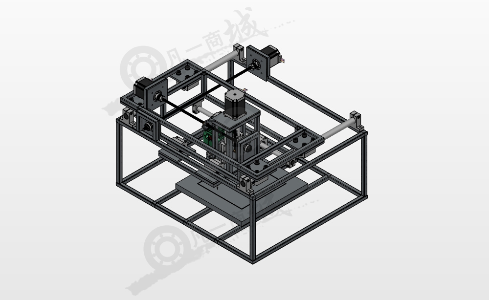懸掛式數(shù)控雕刻機(jī)3D圖紙 模型截圖[1]