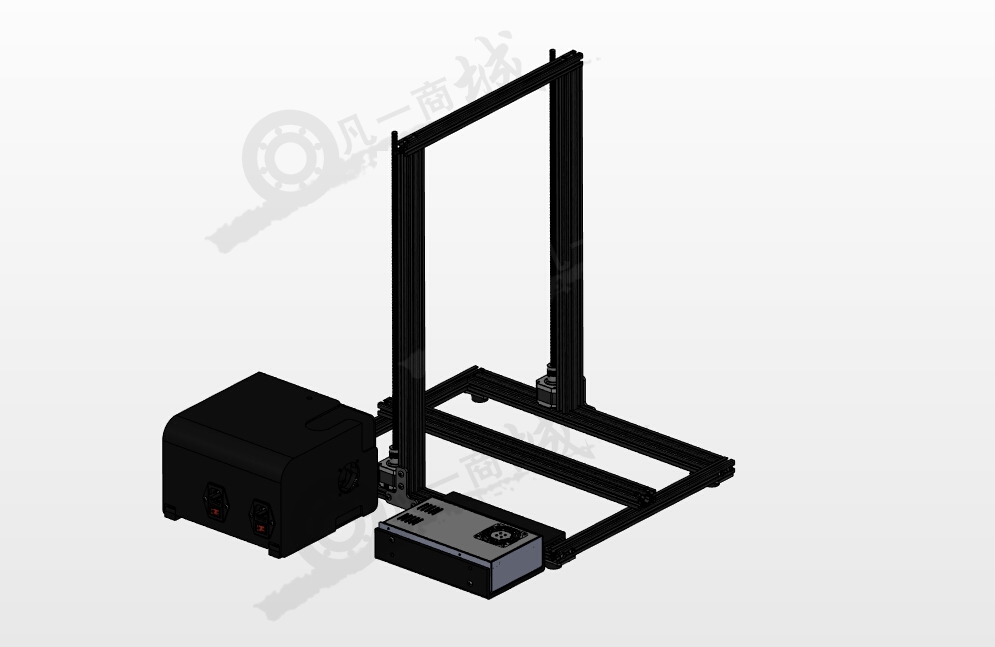 3D打印機鋁型材框架圖紙 模型截圖[1]