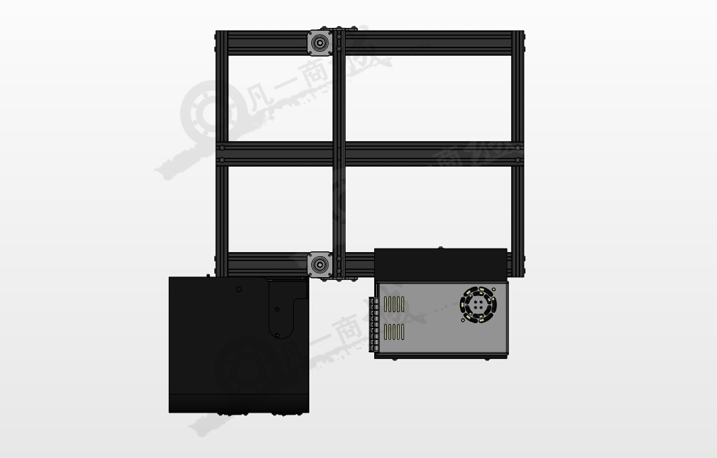 3D打印機鋁型材框架圖紙 模型截圖[2]