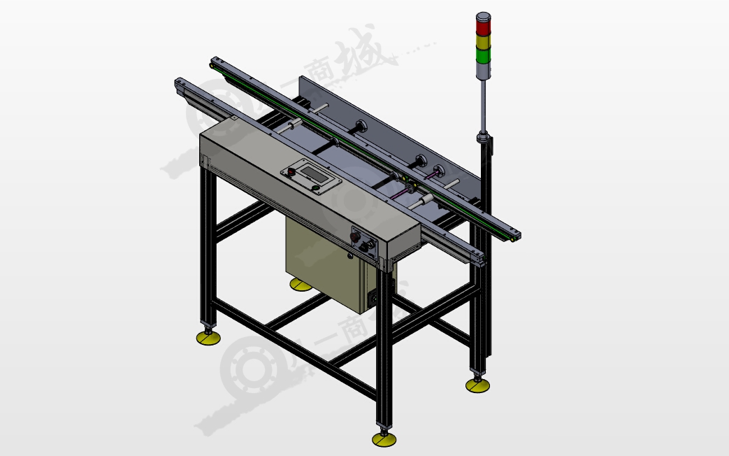PCB板單通道輸送機(jī)3D圖 模型截圖[1]