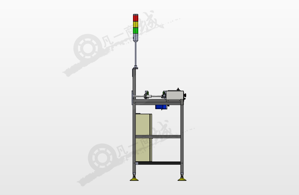 PCB板單通道輸送機(jī)3D圖 模型截圖[3]
