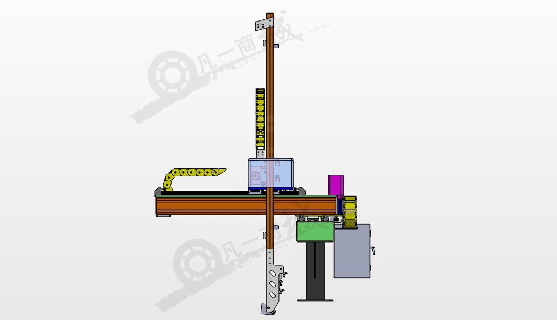 三軸移動(dòng)機(jī)構(gòu)三維模型圖紙 模型截圖[4]