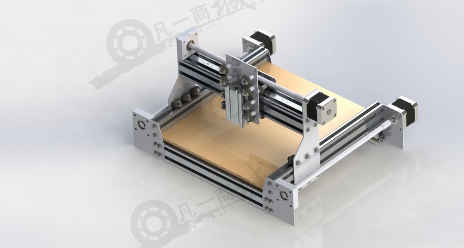 PCB電路板數(shù)控雕刻機(jī)SW圖 模型截圖[1]