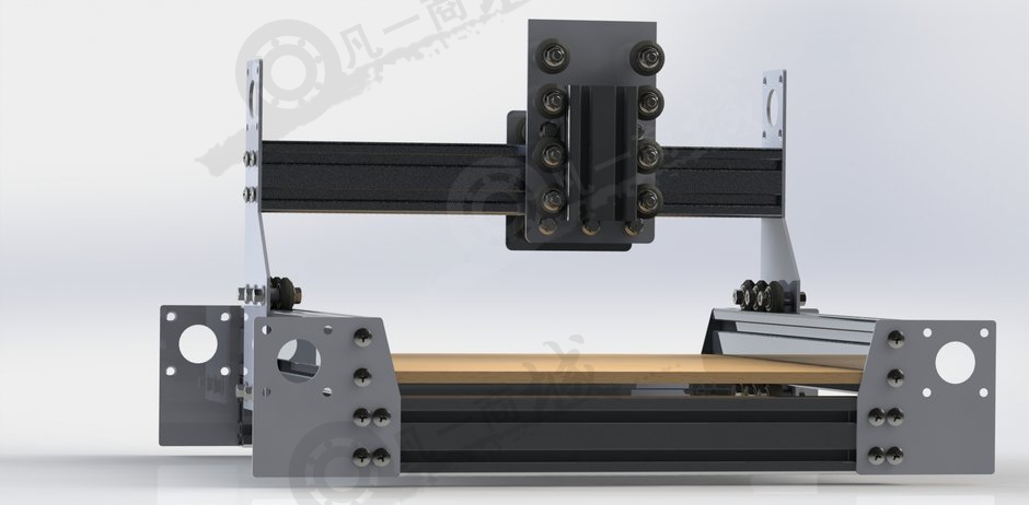 PCB電路板數(shù)控雕刻機(jī)SW圖 模型截圖[3]
