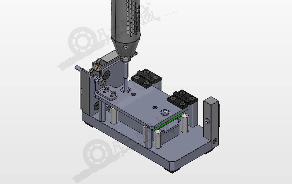 PCB板螺絲擰緊夾具圖紙 模型截圖[1]