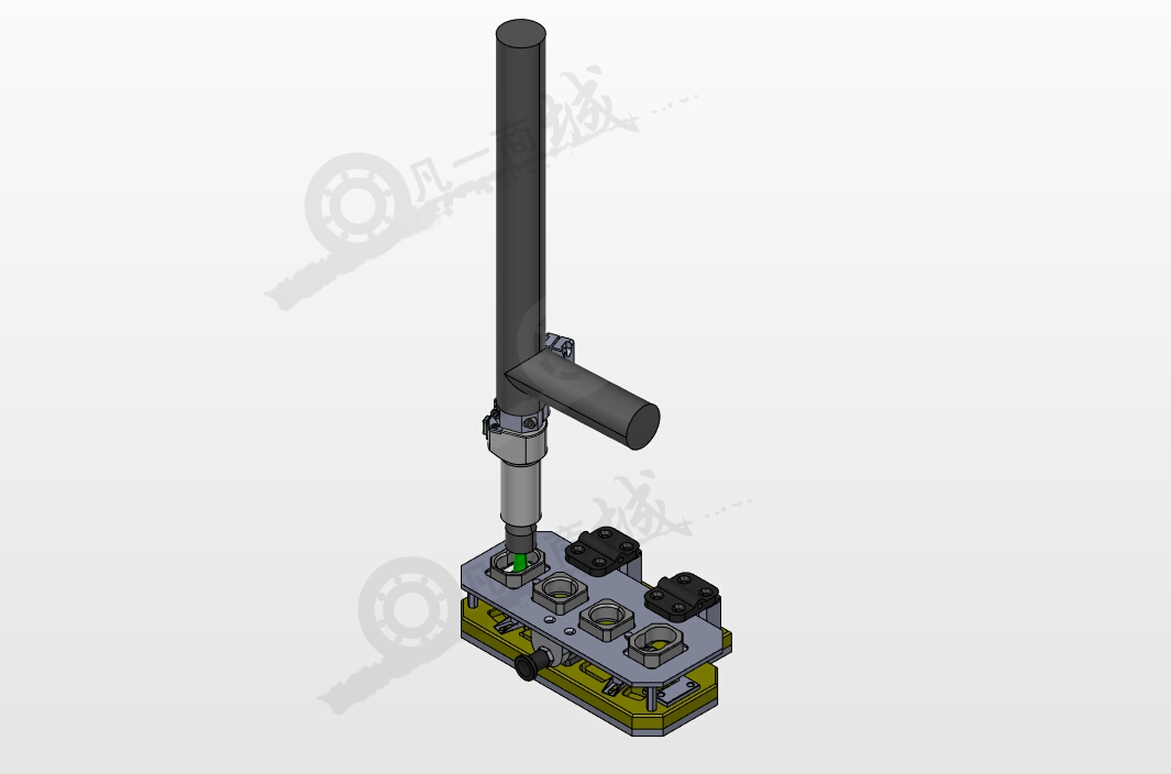 鉚接夾具3D模型圖紙 模型截圖[1]