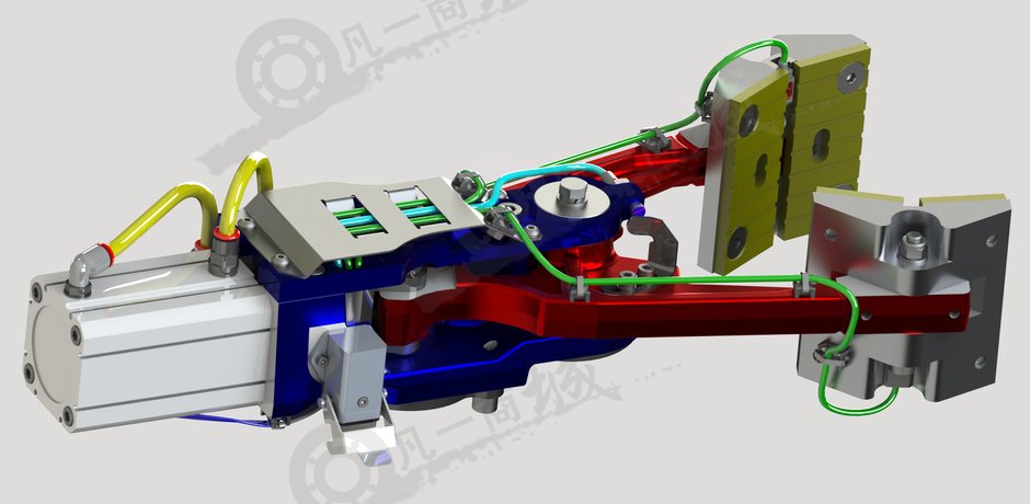 二指氣動(dòng)夾持器3D模型 模型截圖[2]