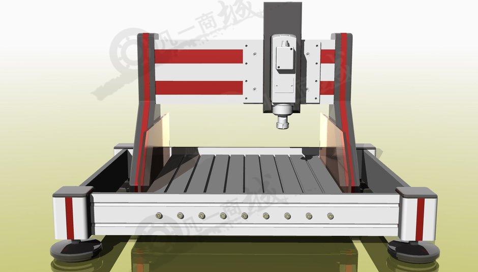 三軸CNC數(shù)控激光雕刻機(jī)模型 模型截圖[2]