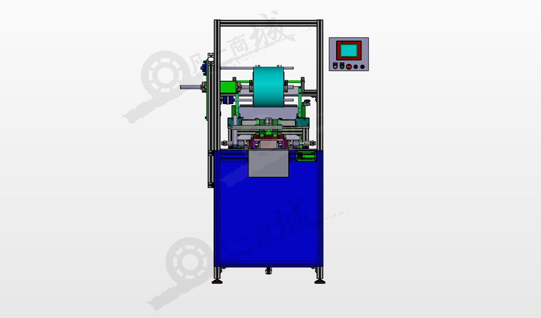 PLC控制全自動(dòng)玻璃紙包裝機(jī)模型圖 模型截圖[3]