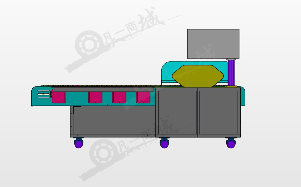 加工輸送機(jī)3D模型圖紙 模型截圖[2]