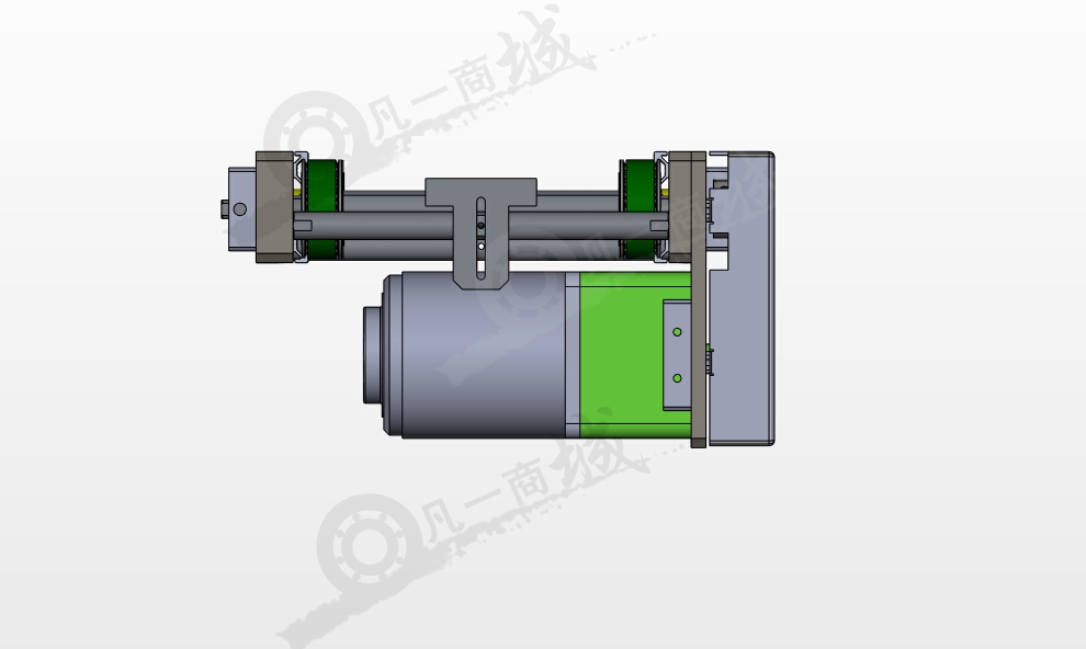 同步帶驅(qū)動板材輸送機(jī)3D模型圖紙 模型截圖[2]
