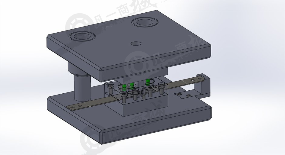 鐵片沖壓模具3D圖 模型截圖[4]
