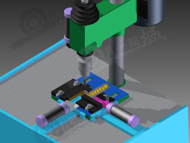 自動(dòng)螺母攻絲機(jī)3D模型 模型截圖[2]