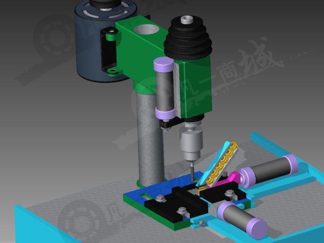 自動(dòng)螺母攻絲機(jī)3D模型 模型截圖[3]
