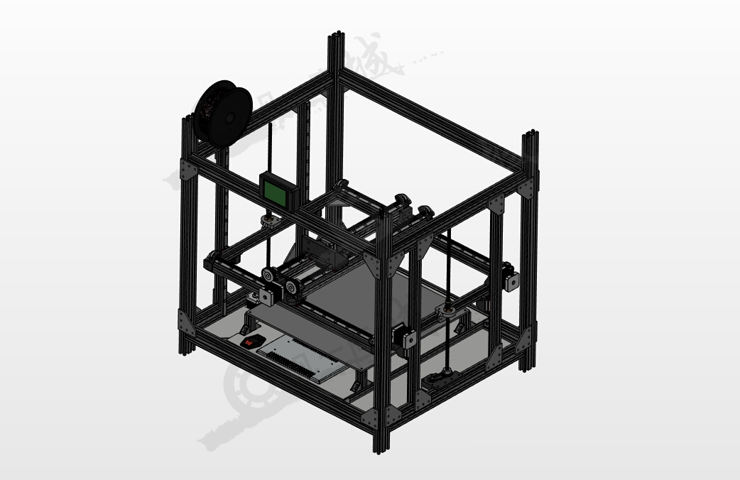鋁型材框架3D打印機圖紙 模型截圖[1]