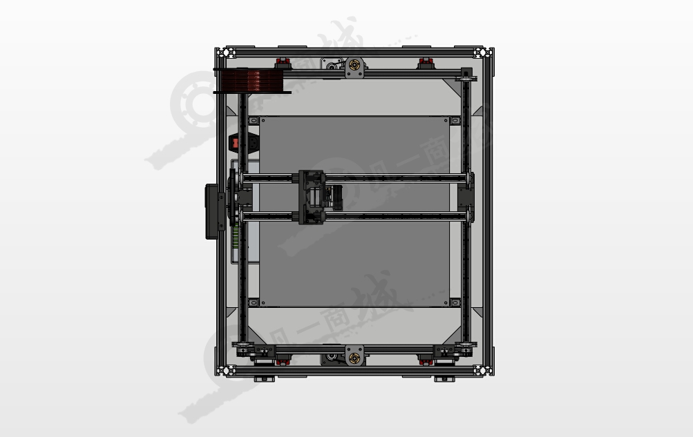鋁型材框架3D打印機圖紙 模型截圖[2]