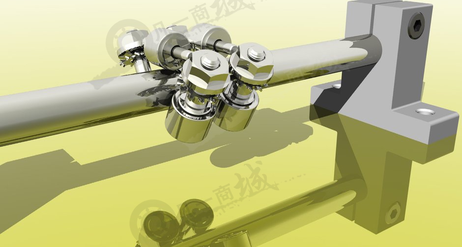 直線運動滾輪架構(gòu)模型 模型截圖[2]
