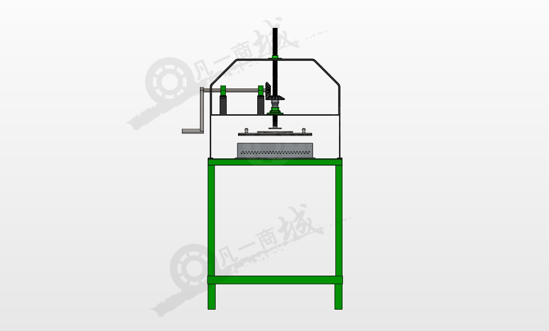手搖壓力機(jī)SW圖 模型截圖[2]