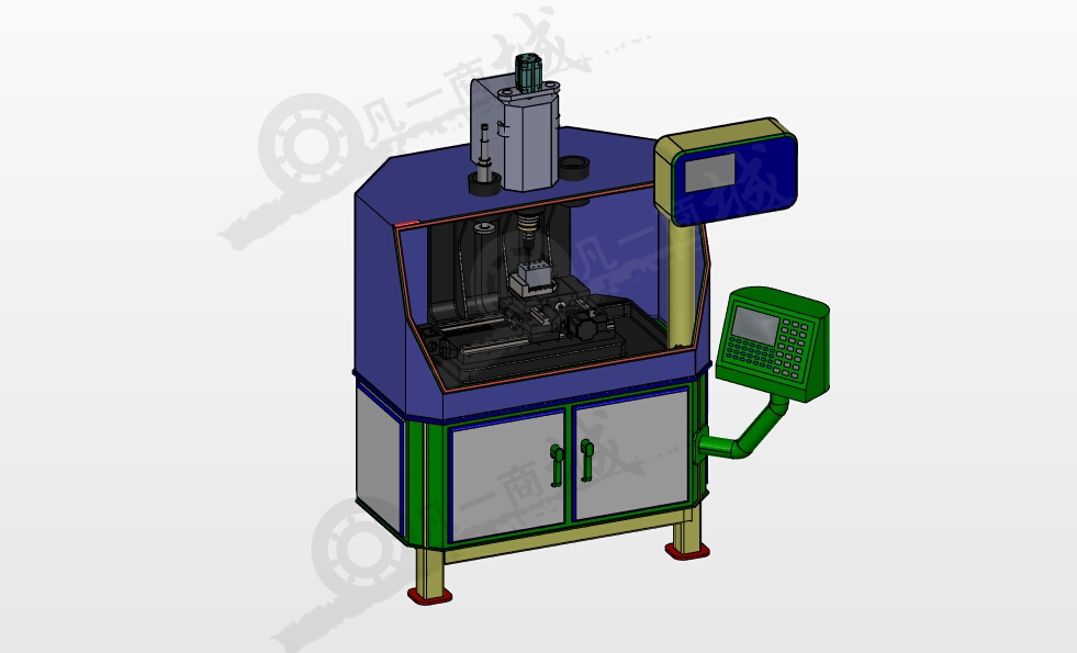 精密數(shù)控鉆孔機(jī)3D模型 模型截圖[1]