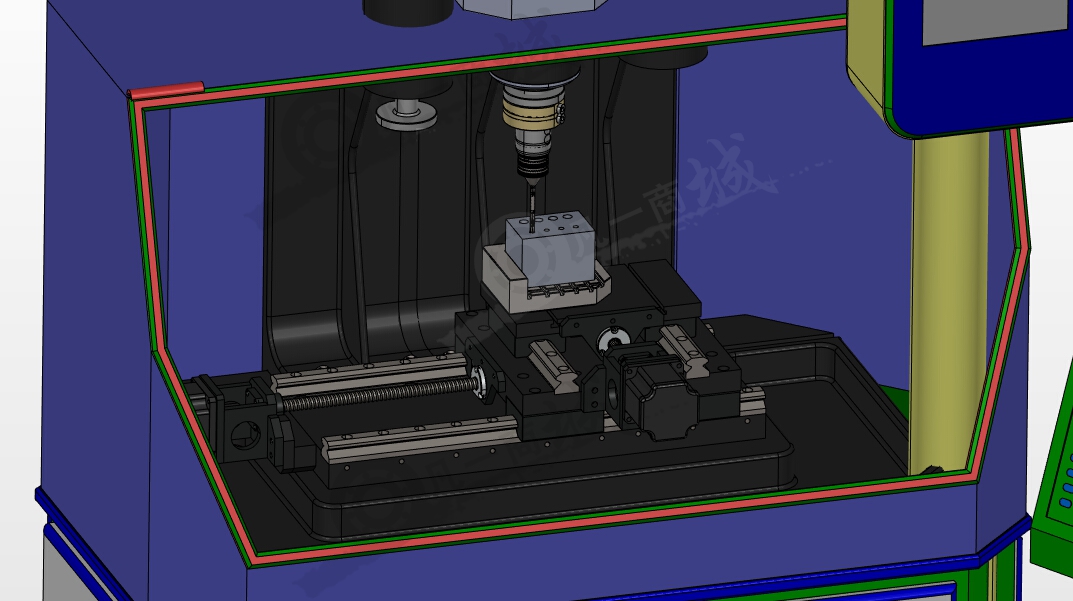 精密數(shù)控鉆孔機(jī)3D模型 模型截圖[3]