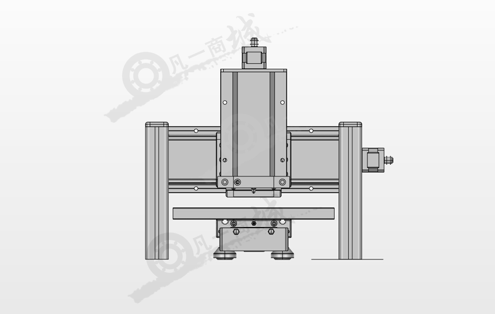 小型CNC數(shù)控機(jī)床框架3D圖 模型截圖[2]
