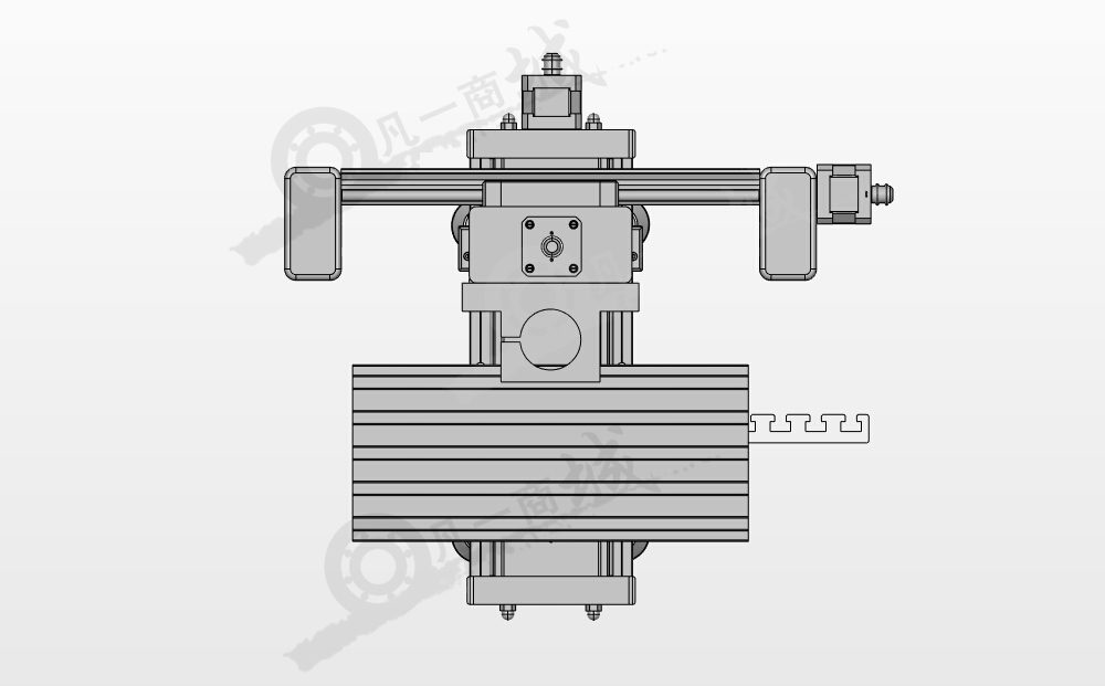 小型CNC數(shù)控機(jī)床框架3D圖 模型截圖[3]