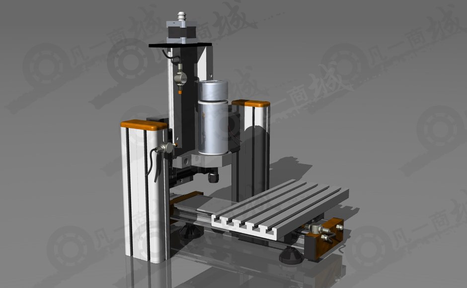 小型CNC數(shù)控機(jī)床框架3D圖 模型截圖[5]