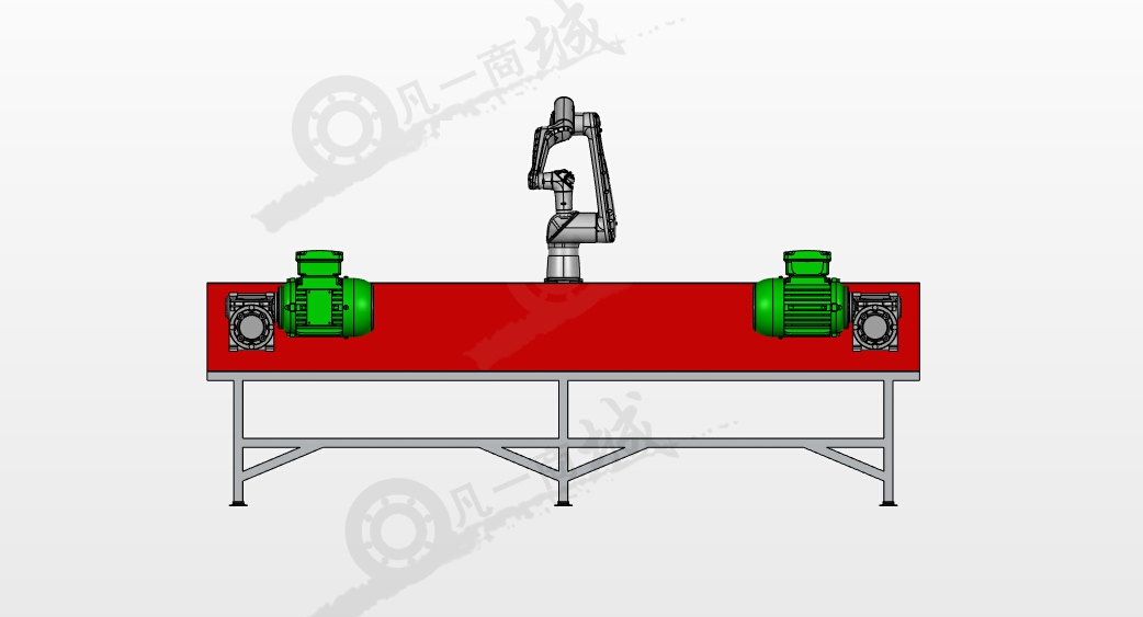帶機(jī)器人搬運(yùn)輸送機(jī)3D圖 模型截圖[2]