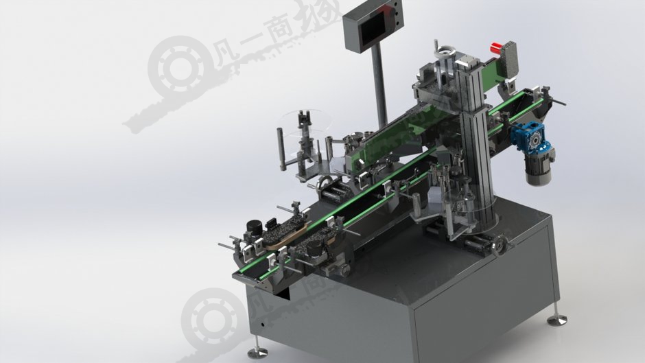 瓶子用貼標機3D模型圖 模型截圖[1]