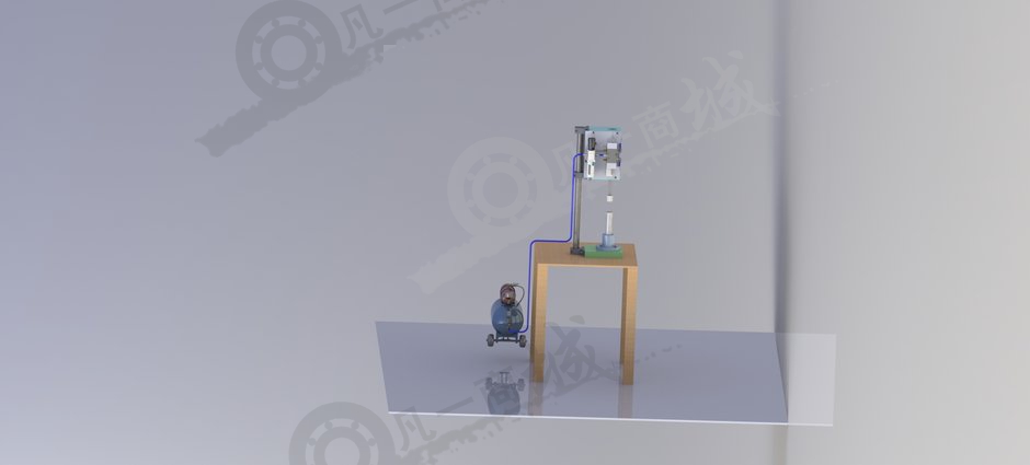氣動(dòng)壓力機(jī)3D模型 模型截圖[3]