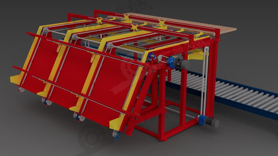 自動(dòng)板材放置輸送機(jī)3D模型 模型截圖[2]