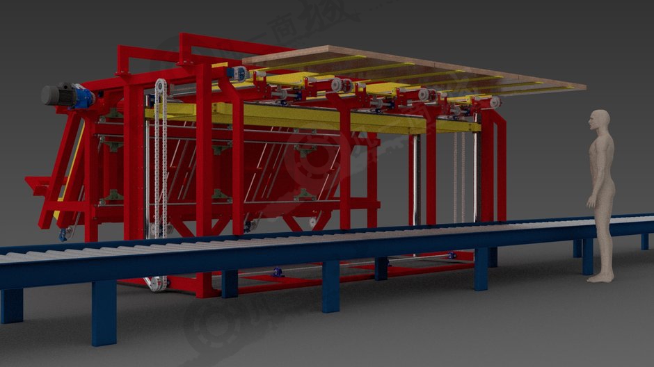 自動(dòng)板材放置輸送機(jī)3D模型 模型截圖[1]