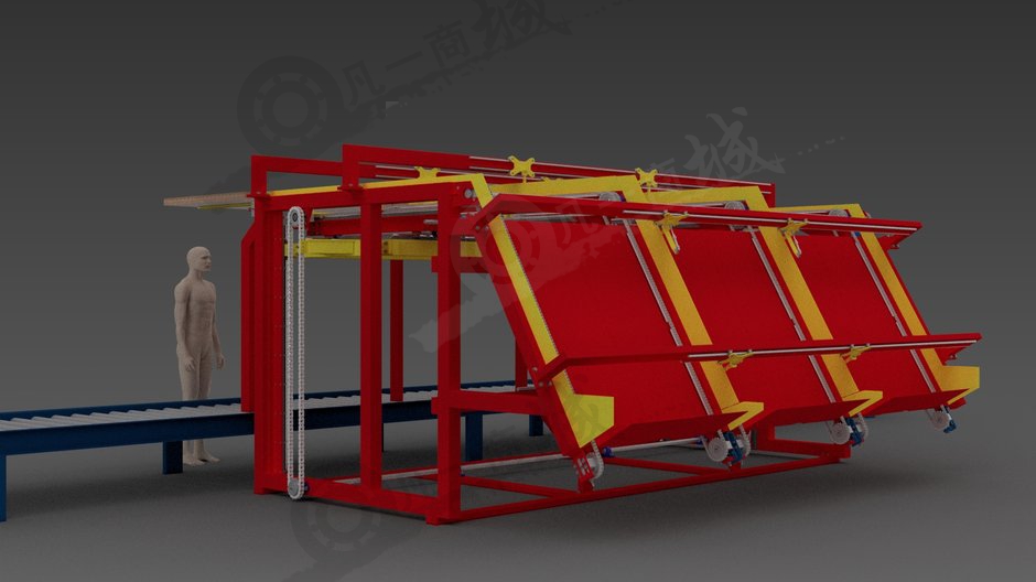 自動(dòng)板材放置輸送機(jī)3D模型 模型截圖[3]
