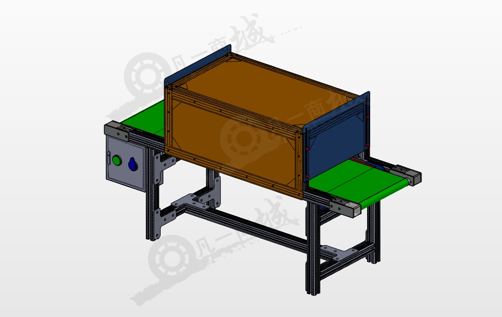 UV光管干燥輸送機(jī)3D圖 模型截圖[1]