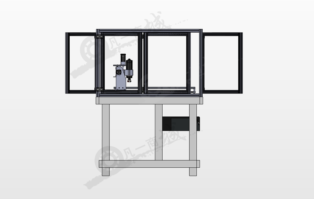帶防護艙數(shù)控雕刻機3D模型 模型截圖[3]