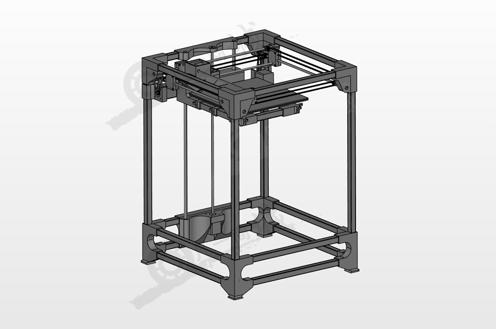 托盤移動式3D打印機圖紙 模型截圖[1]