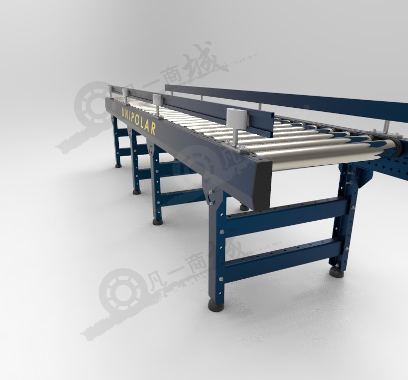帶擋板無(wú)動(dòng)力滾筒輸送機(jī) 模型截圖[4]