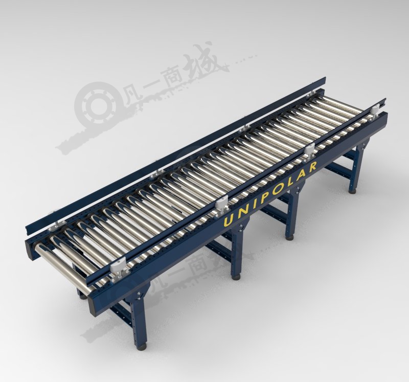帶擋板無(wú)動(dòng)力滾筒輸送機(jī) 模型截圖[1]
