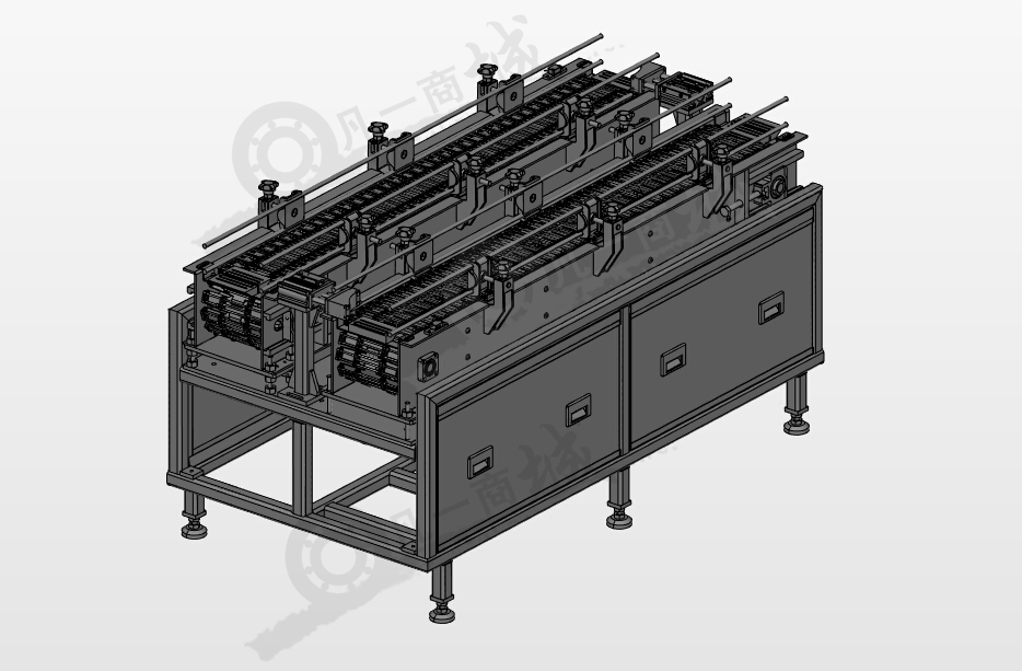 雙排模塊化傳輸機(jī)3D圖 模型截圖[1]