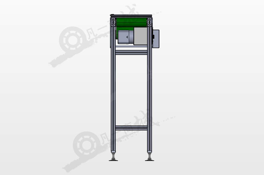 中間驅(qū)動皮帶輸送機3D圖 模型截圖[2]