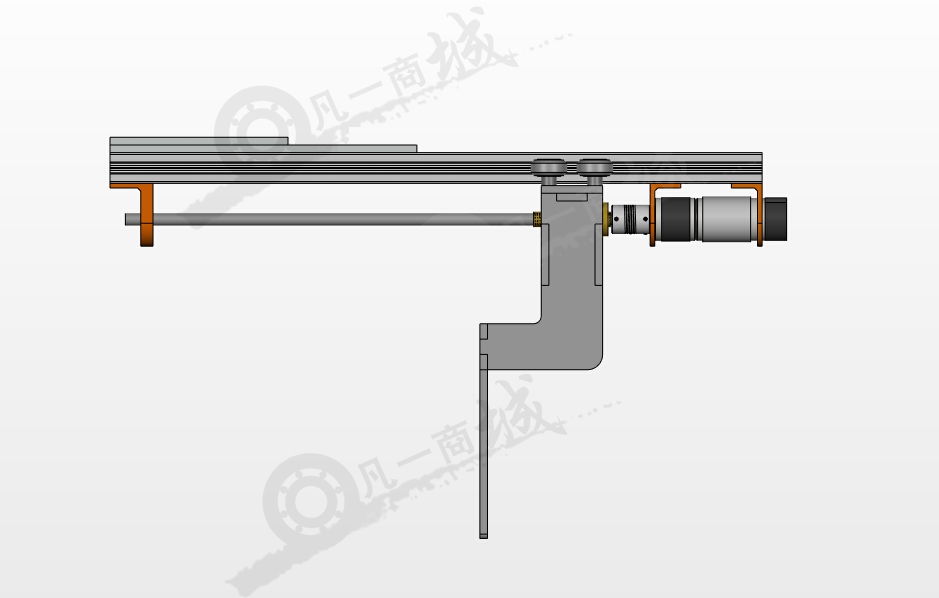 鋁型材滑輪升降機(jī)構(gòu)3D模型 模型截圖[4]