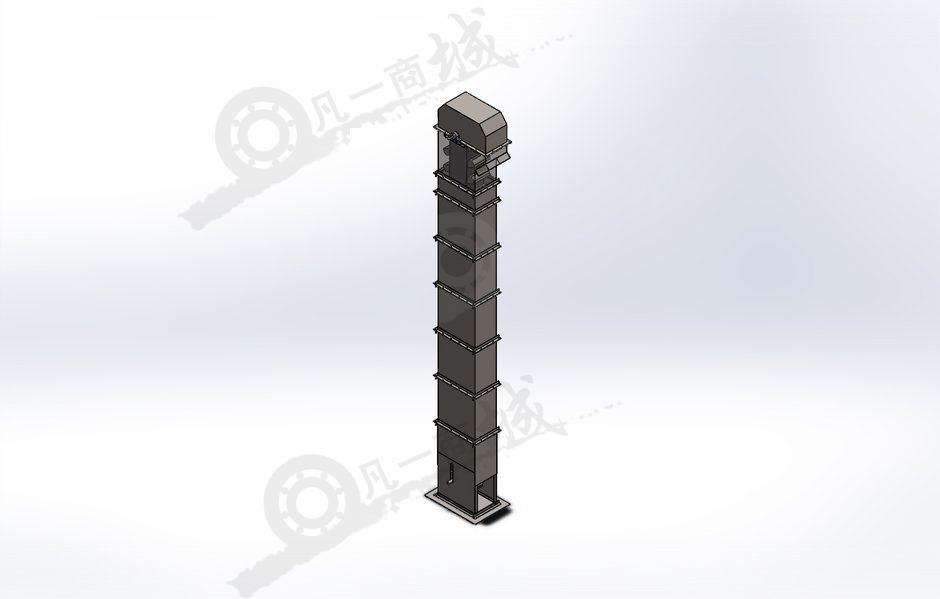 斗式提升輸送機(jī)3D圖 模型截圖[1]